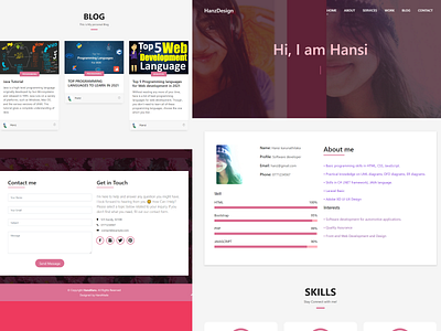 Personal Blog | Website blog bootstrap design html css modern personal responsive ui web