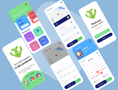Donation App adobe charity covid design mobile app modern ui ux xd