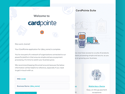 Cardconnect Email Design email fintech illustration responsive saas ui