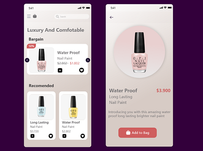 nail polish app makeup mobile nailpolish ui uiux