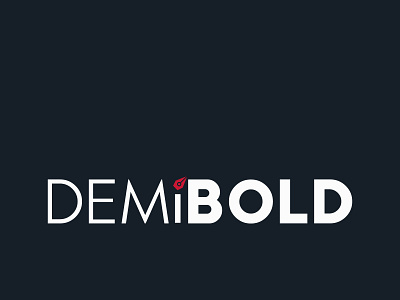 DemiBold Logo Design logo logodesign