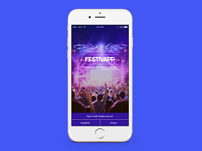 Festivapp ai app festival music psd