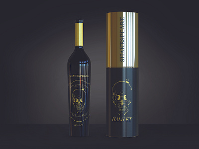 Wine Concept concept package packaging psd shakespeare simple wine