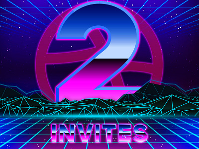 2 Invites dribbble invite