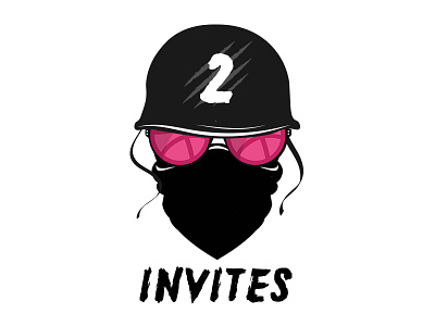 2 Invites dribbble invite