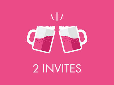 2 Invites dribbble invite