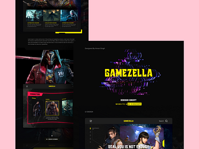 Gamezella Game Website android app branding design ecommerce game graphic design illustration ios ios app logo minimal app mobile mobile app multiverse ui ux vector web page website