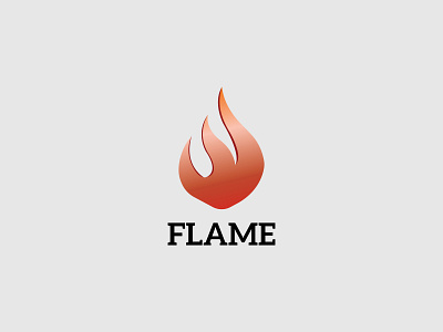 flame logo silhouette