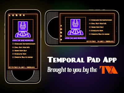 Loki Temporal Pad App