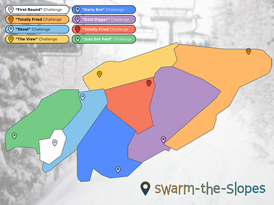 Swarm The Slopes campaign experiential ux