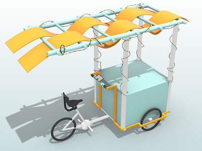 ice cream selling bike bicycle bicycle design funfair ice cream industrial design modelling rhinoceros