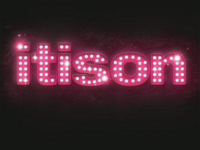 itison lights casino lights sign typography vegas