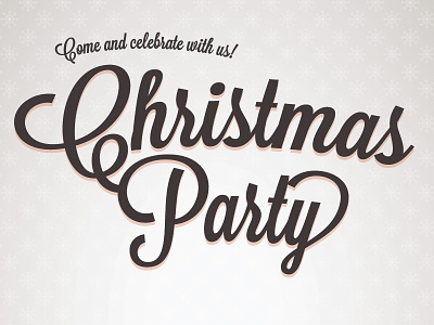 Christmas Invite christmas flyer invite lavanderia pattern script snowflake type