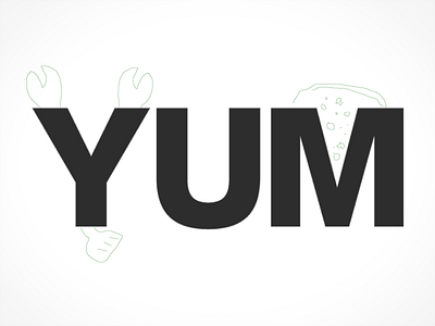 Yum helvetica neue illustration typography