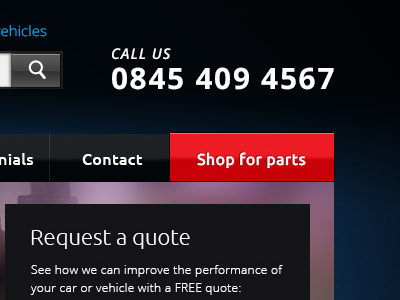 Shop for parts carbon cars dark garage navigation pictos shop smokey website