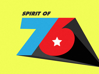 Spirit of 76 brand futura bold mark