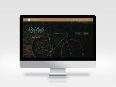 MAC Desktop Mockup - Roar Bikes branding design ui ux web