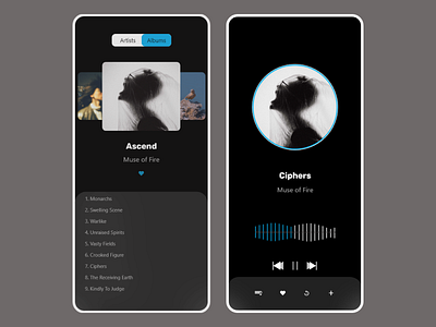 Daily UI Challenge - Day 9: Create a  Music Player