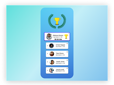 Daily UI Challenge - Day 19: Leaderboard