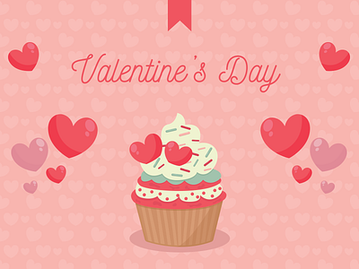 Valentine's Day Concept animation cake character illustration logo ui ux valentine valentine day valentines day vector web website