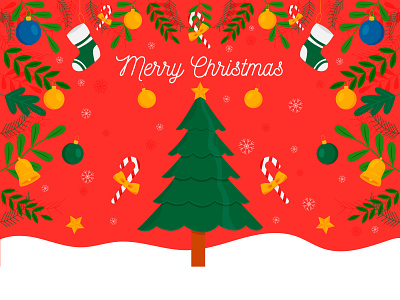 Christmas Background 2d background christmas design flat icon illustration ui vector web website