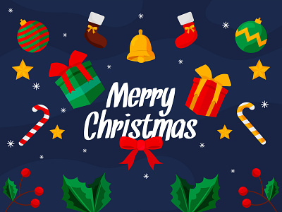 Christmas Background background character christmas flat icon illustration ui ux vector web website