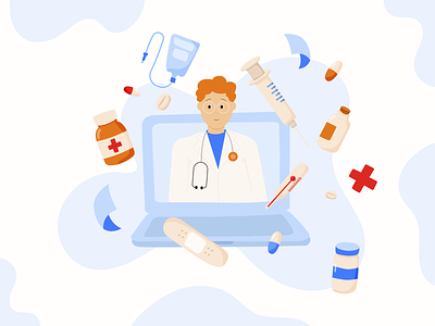 Online Doctor illustration