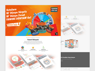 Fawori Dünyam  App Landing Page