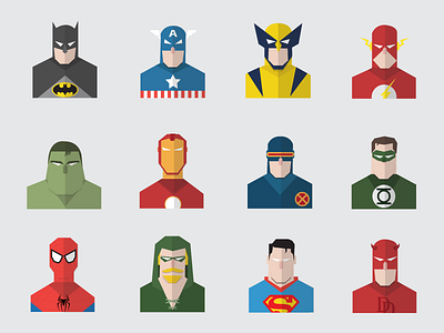 Super Heroes arrow batman captain america daredevil flash green lantern hulk ironman spiderman supermen wolverine x men