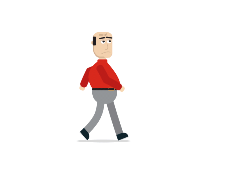 Walking 2d animation character cycle gif motion vector walk