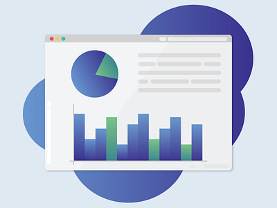 Web Charts 2018 browser charts design diagram flat gradient icon steps ui vector web