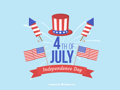 4th of July Independence day flat freepik icon illustration independence july ui vector web website
