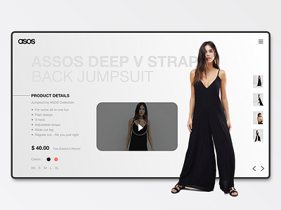 Asos Product Page Redesign (Wip) asos clean fashion mobile product ui ui ux design ux designer ux process web website xd xddailychallenge