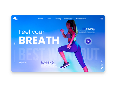 Gym Landing Page clean illustration landing landingpage minimal sport ui ui design uiux uiuxdesign webdesign webdesigner webdesigns