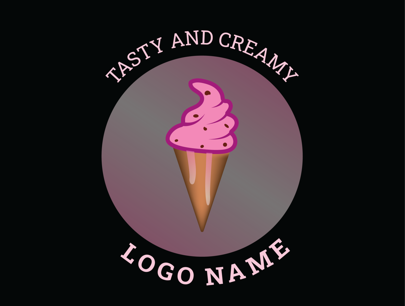 ice cream logo design illustrator | how to make ice cream shape icon logo  in illustrator - YouTube