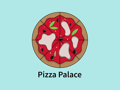 Pizza Palace 2021 art design food illustration illustration logo new design pizza pizza logo vector