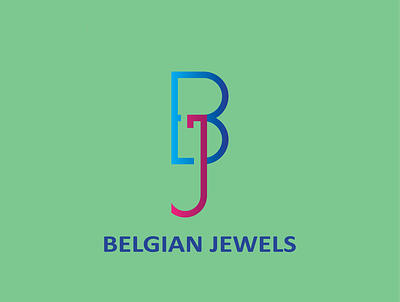 Belgian Jewels 2021 abstract illustrator lettermark logo new design