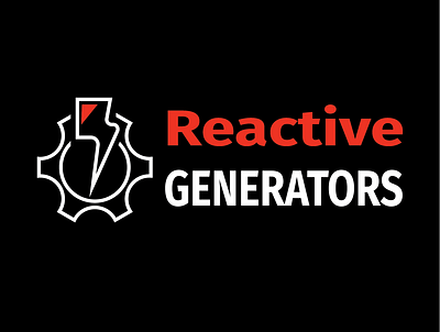 Reactive Generators best logo illustration illustrator logo minimalist logo new design new logo vector