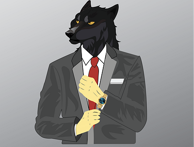 Wolf Man design illustration illustrator new design vector wolf wolf man wolfman