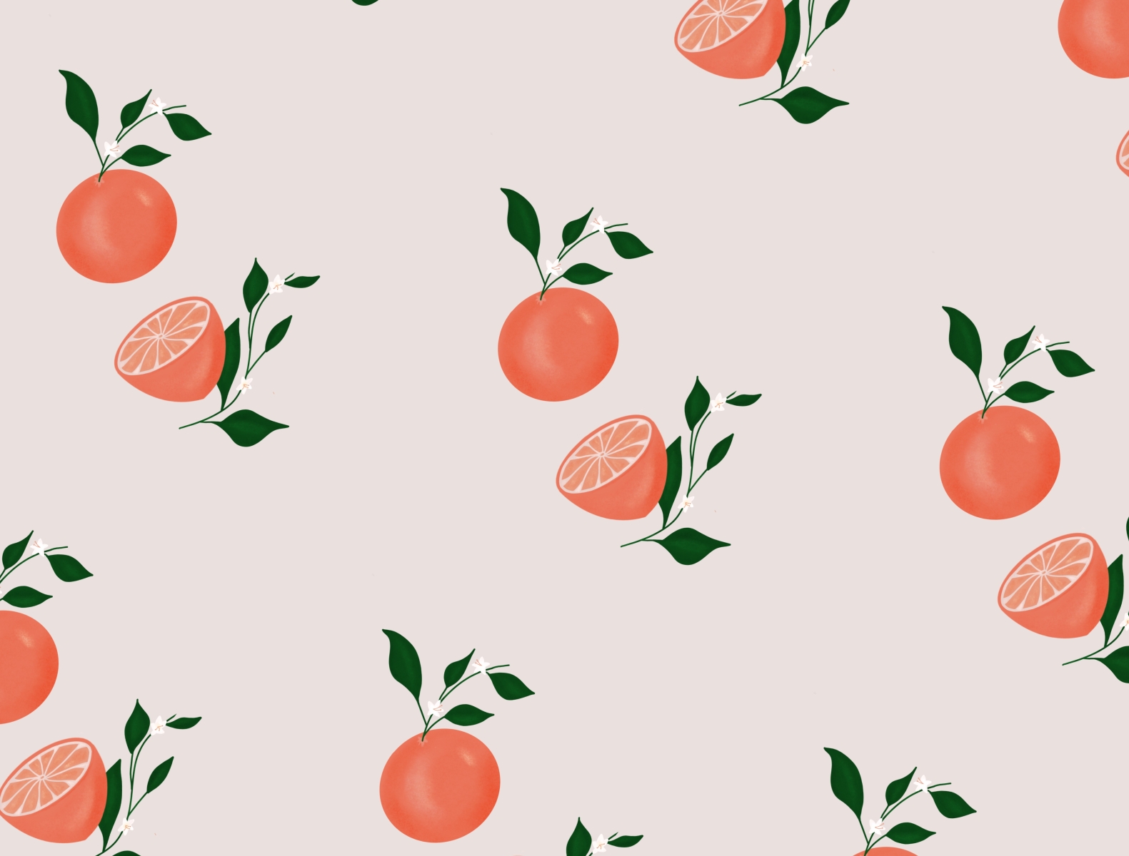 Orange Pattern by Zoe Anthopoulou | The Girlustrator on Dribbble