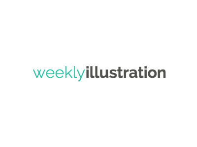 weeklyillustration.com logo black brand green logo