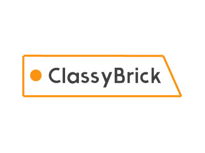 Logo for ClassyBrick black brand brick classy dark logo minimalist modern orange