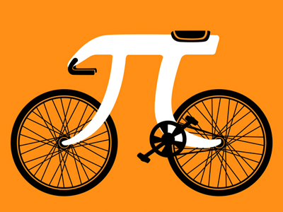 Picycle bicycle design fun geek graphic illustration maths pi picycle tang yau hoong vector