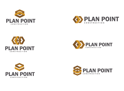PlanPoint Construction construction logo logo design