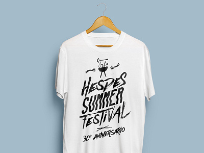 Hesdes Summer Fest '15 barbecue brush strokes festival merchandising summer t shirt tee