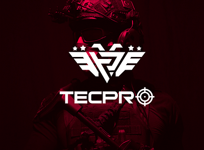 TECPRO - Identidade visual arms brand identity branding design graphic design logo logo design logotype shooting shooting training center soldier visual identity