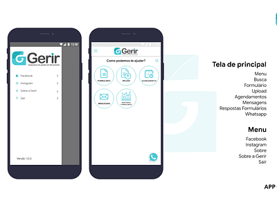 GERIR Assessoria - Mobile App UI UX