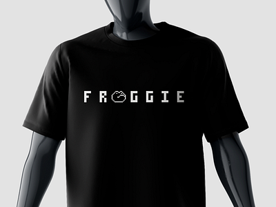 Froggie Game Retro - Identidade Visual black and white brand brand identity branding design game games gaming graphic design logo logo design logotype marca minimalist typography visual identity