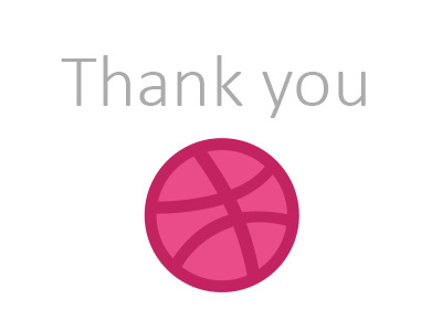 Thanks dribbble