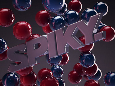 Spiky 3d 3d cinema4d logo reflections